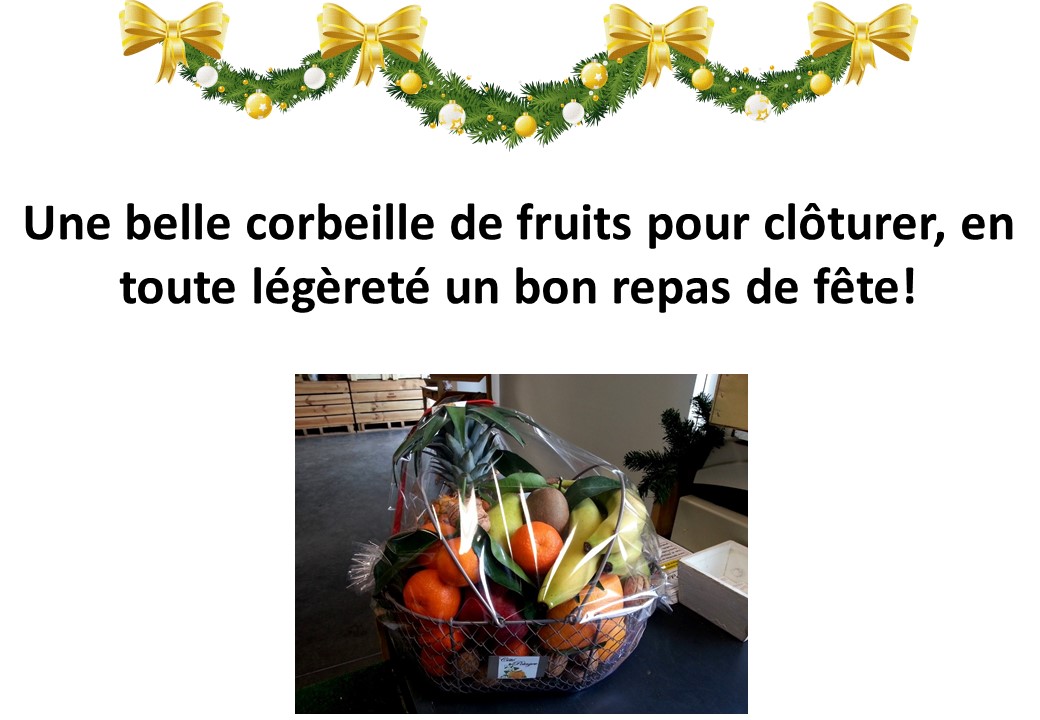 Corbeille fruits Noel